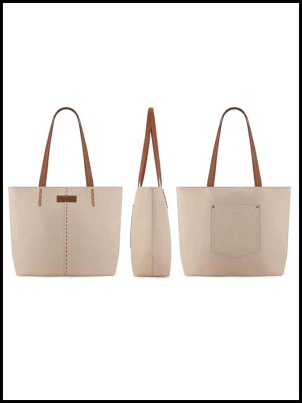 Faux Leather Tote Bag for Women Shoulder Purse Hobo Satchel Top Handle Handbag